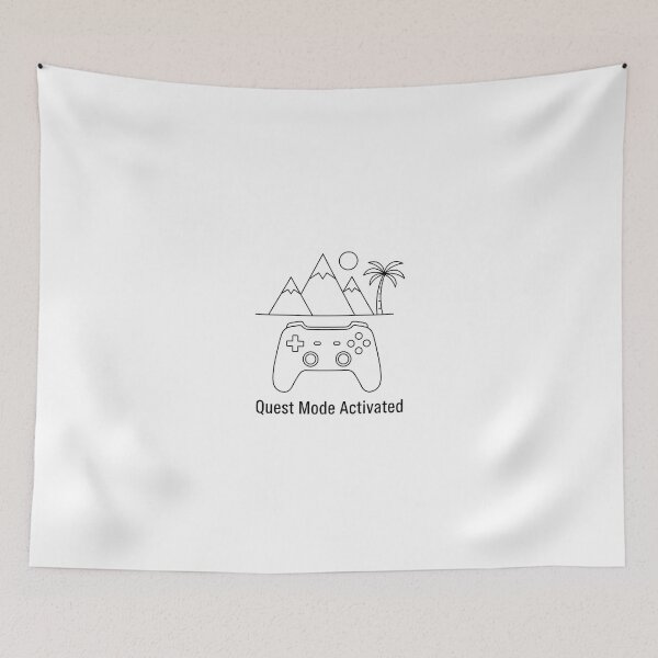 Item preview, Quest Mode Activated Minimalist Gaming Line Art T-Shirt & Phone Case designed and sold by WOHAMMAD.