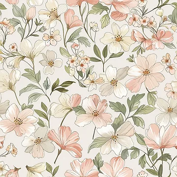 Artwork thumbnail, Flowers Pattern by CoolPixels