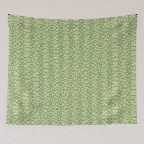 Item preview, Brick Diamond Stripes Light Yellow Green 7e9943 designed and sold by Art in My Loft.