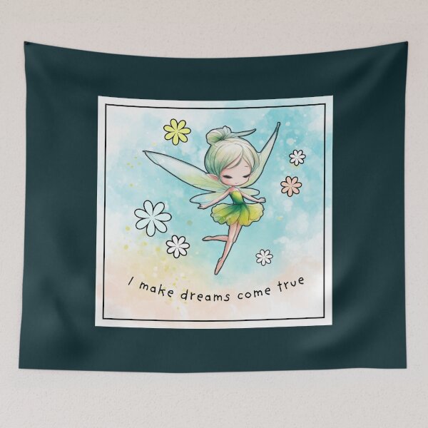 Item preview, I make dreams come true, soft colors graphics with fairy designed and sold by silent-violin.