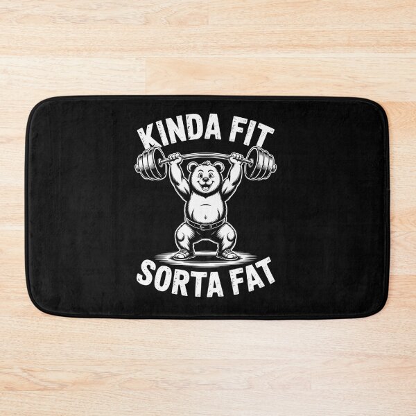 Item preview, Kinda Fit Sorta Fat Bear Weightlifter Workout Gym  designed and sold by SlogariArt.