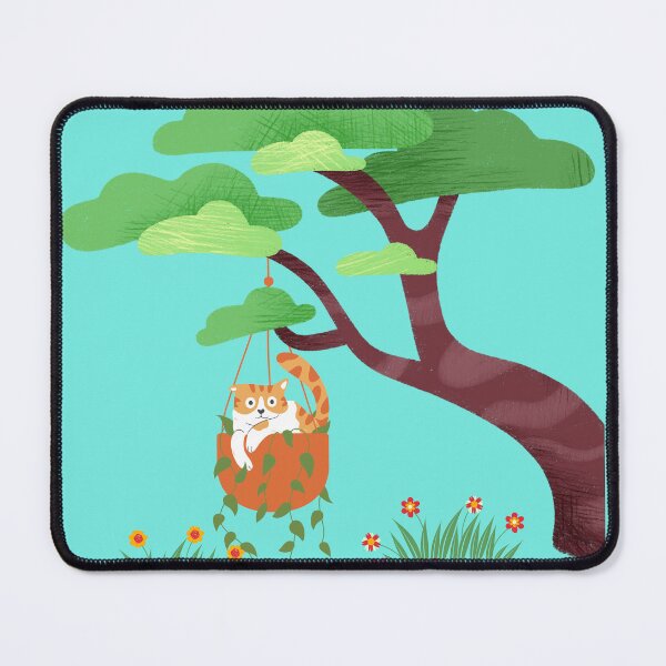 Item preview, Falling Cat in Plant Pot – Funny Cat Surprise Watercolor Design designed and sold by TheBeeKindSpace.
