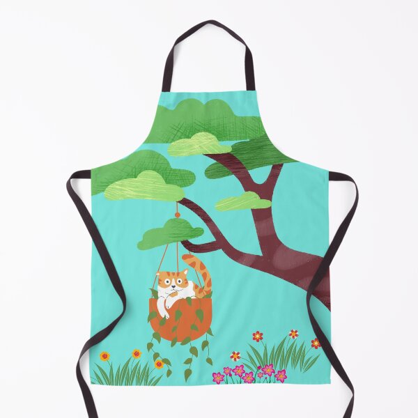 Item preview, Falling Cat in Plant Pot – Funny Cat Surprise Watercolor Design designed and sold by TheBeeKindSpace.