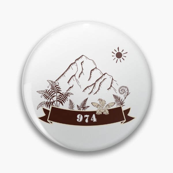 Item preview, Retro Tropical Badge 974 designed and sold by KONTOUR-SOMIN.