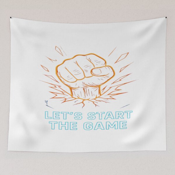 Item preview, Let’s Start the Game — Power Up Art designed and sold by GlowAIDesigns.