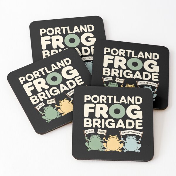 Item preview, Portland Frog Brigade - This design is for everyone who believes in unity, creative resistance, and the power of peaceful protest. designed and sold by ZyziowskyArt.