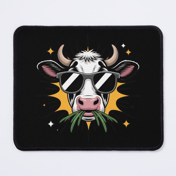 Item preview, Cool Cow – Chill Funny Kawaii Cartoon Design designed and sold by ColorSplash123.