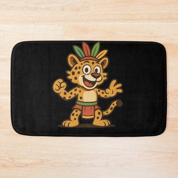 Item preview, Cute Ocelotl Cartoon Warrior designed and sold by Tall-Art.