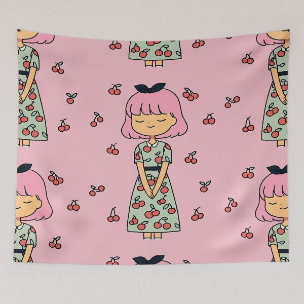 Item preview, Playful Cherry Girl designed and sold by bapupa.