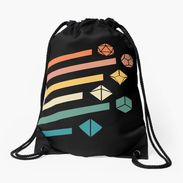 Item preview, Retro Rainbow Polyhedral Dice Set Colors Tabletop RPG designed and sold by pixeptional.