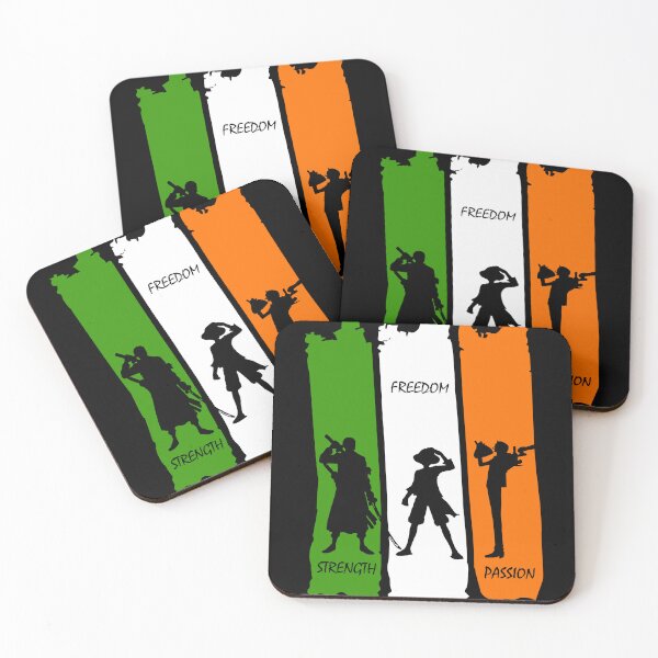 Item preview, One Piece Irish Flag Trio | Strength, Freedom, Passion Minimalist Design designed and sold by T-Chou.