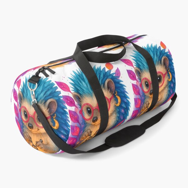 Item preview, Neon Boho Hedgehog BMET Art Print | Whimsical Biomedical Equipment Technician Glow Decor for Medical Engineers designed and sold by ClinicalHubs.