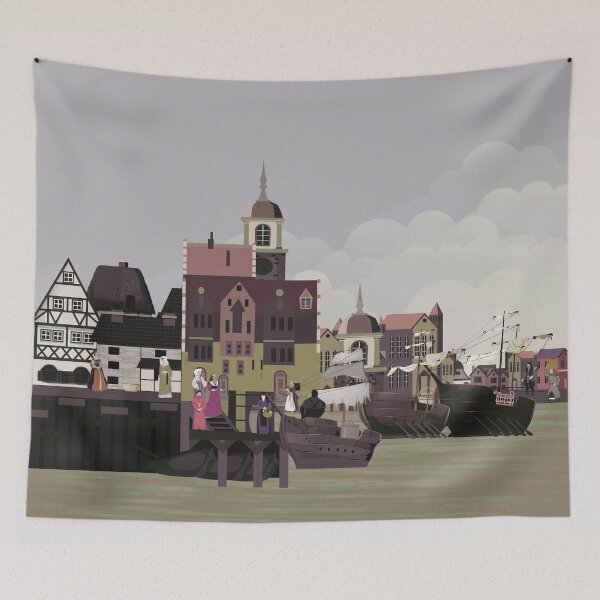 Item preview, A port city in the Middle Ages 3 designed and sold by Design4uStudio.