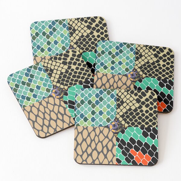 Item preview, Vibrant Snake Scales: Exotic Pattern Art for Bold Decor!" designed and sold by ShopTwentyFour.
