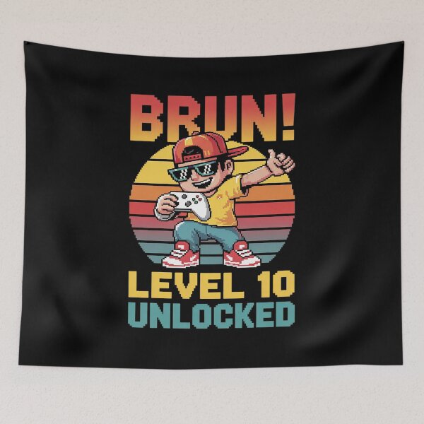 Artikelvorschau, 10. Geburtstag Dabbing Boy Bruh Level 10 Jahre alter Gamer entworfen und verkauft von NeomiStoreSS.
