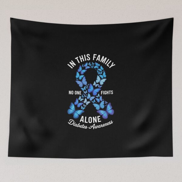 Item preview, Diabetes Awareness Family Support Ribbon Butterflies designed and sold by DeadlockCrew.