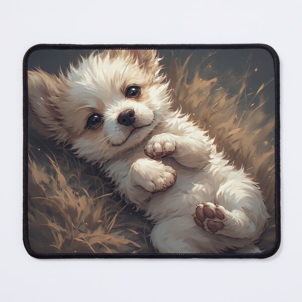 Item preview, puppy laying on his back while playing #1 designed and sold by Kirollos9.