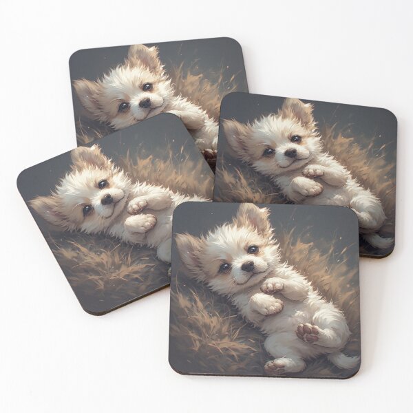 Item preview, puppy laying on his back while playing #1 designed and sold by Kirollos9.
