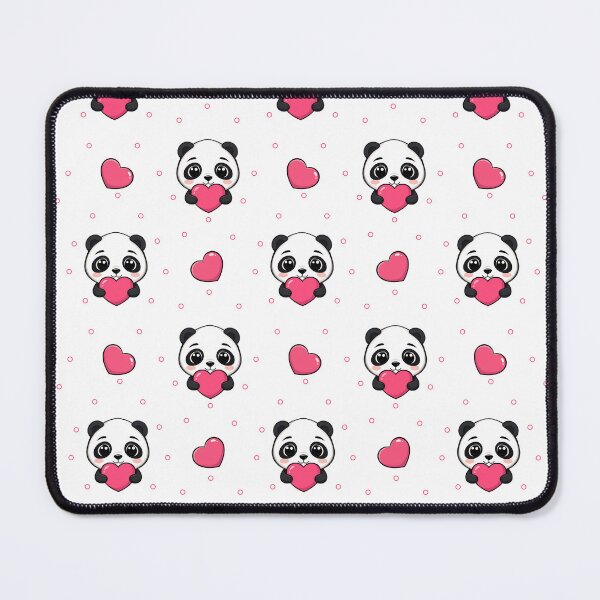 Item preview, Cute Panda with heart On White background  designed and sold by PurplleArtz .