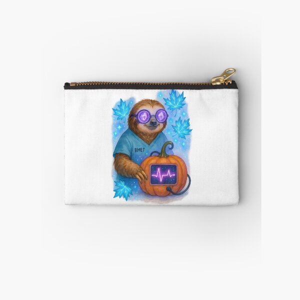 Item preview, Sloth Biomedical Tech Neon Art Print | Cute Whimsical BMET Halloween Decor designed and sold by ClinicalHubs.