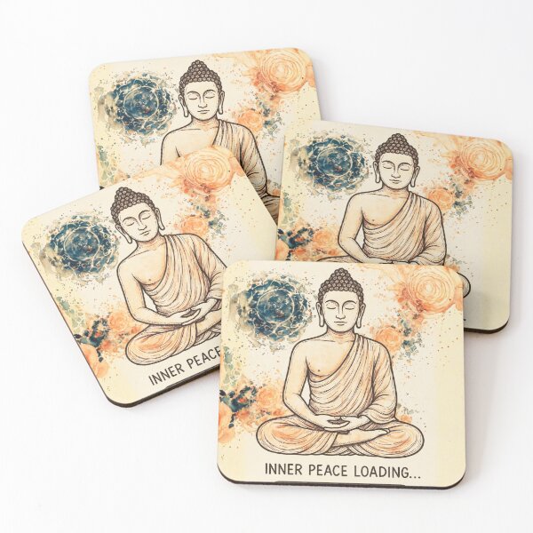 Item preview, Inner Peace Loading Buddha Meditation Spiritual Gift designed and sold by Sarasvati’s Divine Art.