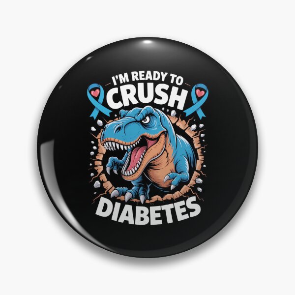 Item preview, Diabetic Diabetes Awareness T1D Dinosaur Cute designed and sold by DeadlockCrew.
