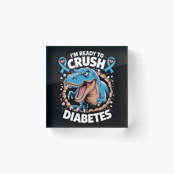 Item preview, Diabetic Diabetes Awareness T1D Dinosaur Cute designed and sold by DeadlockCrew.