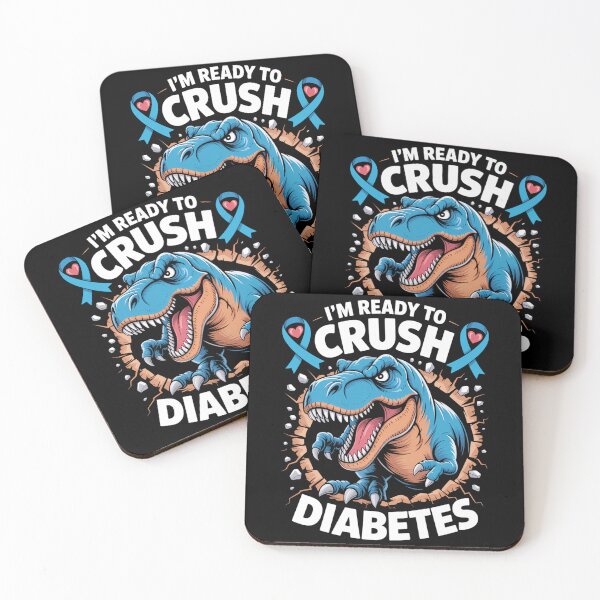 Item preview, Diabetic Diabetes Awareness T1D Dinosaur Cute designed and sold by DeadlockCrew.