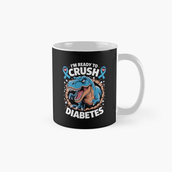 Item preview, Diabetic Diabetes Awareness T1D Dinosaur Cute designed and sold by DeadlockCrew.