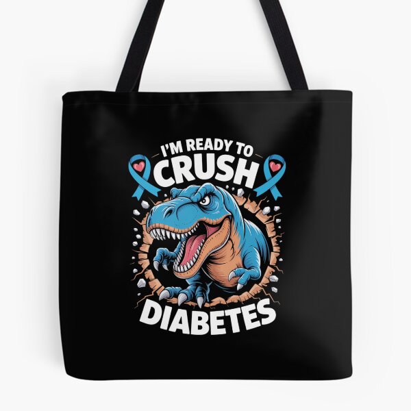 Item preview, Diabetic Diabetes Awareness T1D Dinosaur Cute designed and sold by DeadlockCrew.