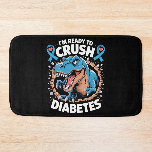 Item preview, Diabetic Diabetes Awareness T1D Dinosaur Cute designed and sold by DeadlockCrew.