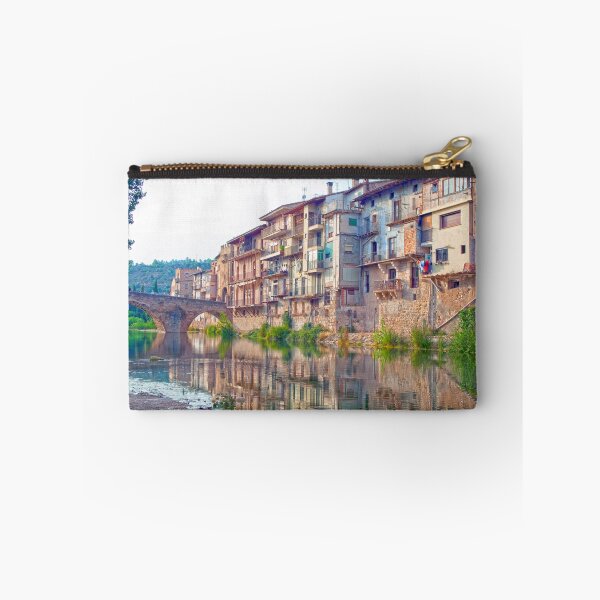 Item preview, Mediterranean Riverside Village Charm: Bridge, River  & Reflections designed and sold by Clavivs.