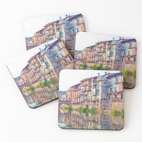 Item preview, Mediterranean Riverside Village Charm: Bridge, River  & Reflections designed and sold by Clavivs.