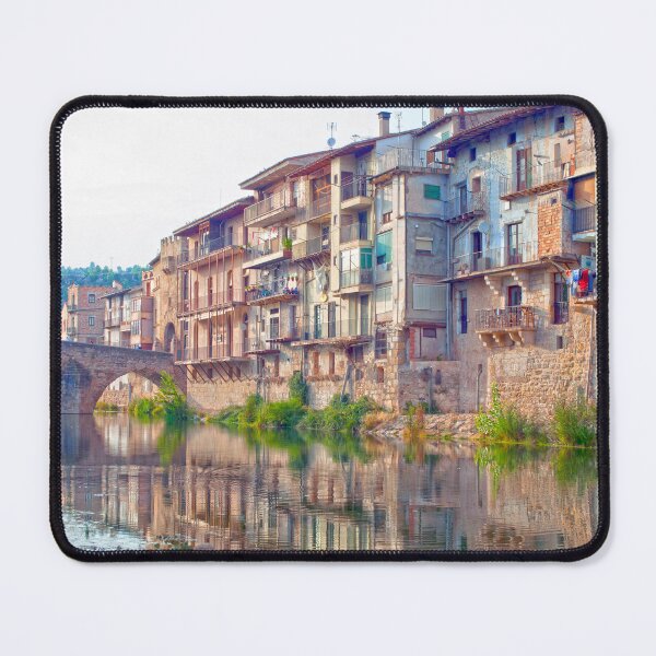 Item preview, Mediterranean Riverside Village Charm: Bridge, River  & Reflections designed and sold by Clavivs.