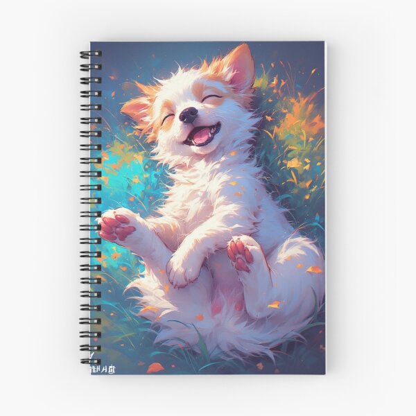 Item preview, puppy laying on his back while playing #3 designed and sold by Kirollos9.