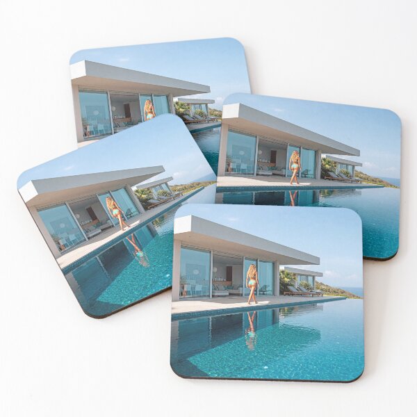 Item preview, Infinity Pool Dreams: Luxury Villa, Ocean Views Summer Bliss designed and sold by Clavivs.
