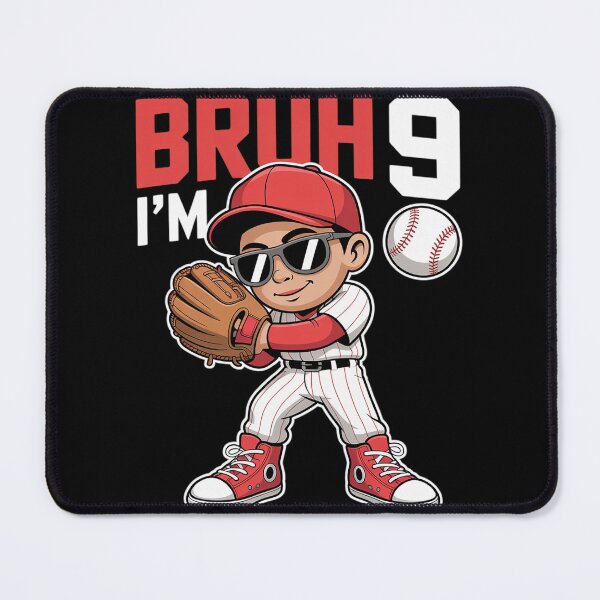 Item preview, Bruh I'm 9 Baseball 9th Bday Party 9 Years Old designed and sold by NeomiStoreSS.