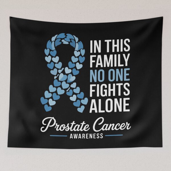 Item preview, Family Prostate Cancer Awareness Ribbon Survivor designed and sold by blueyeeti.