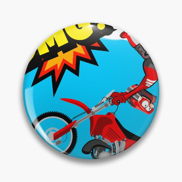 Item preview, BMX boy flying through the air with his motocross designed and sold by DibuHumor.