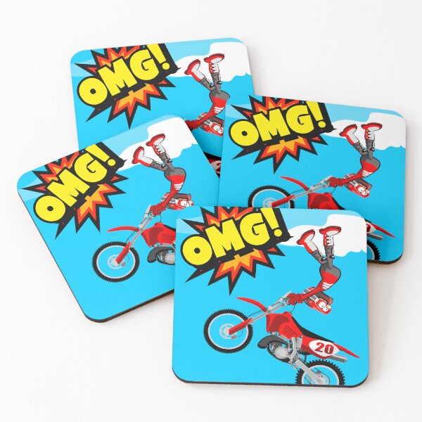 Item preview, BMX boy flying through the air with his motocross designed and sold by DibuHumor.