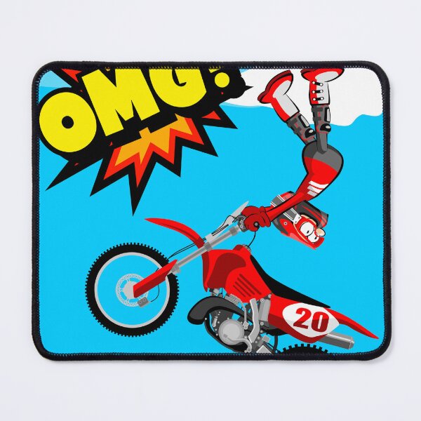 Item preview, BMX boy flying through the air with his motocross designed and sold by DibuHumor.