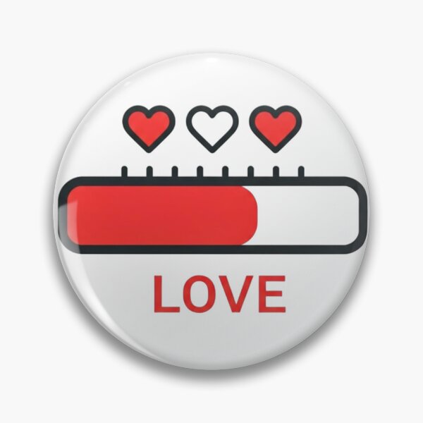 Item preview, Love Progress Bar Icon – Modern Minimalist Heart Level Illustration designed and sold by PixelVibe782.