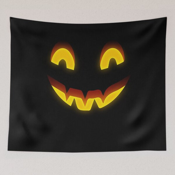 Item preview, Halloween Happy Pumpkin Face Scary Smile Creepy Jack-O’-Lantern Spooky Illustration designed and sold by MONTRIS.
