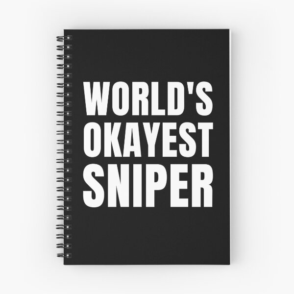 Item preview, Minimalist text, World's Okayest sniper designed and sold by BloodyTeapot.