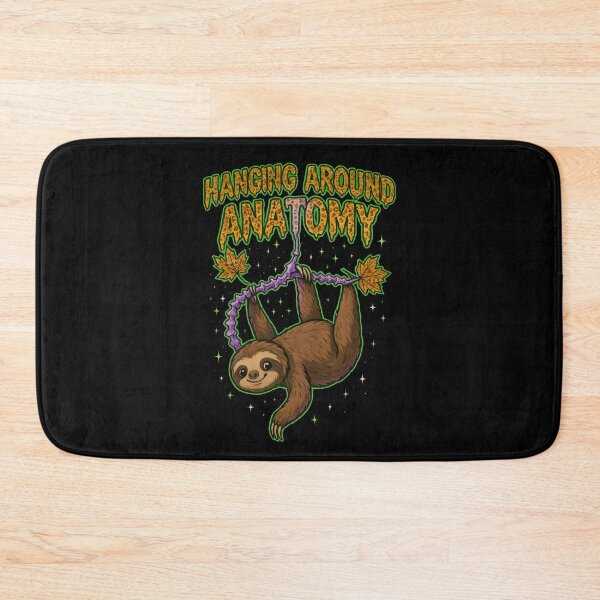 Item preview, Funny Halloween Anatomy Sloth Hanging Around Spine Vine Design designed and sold by ClinicalHubs.