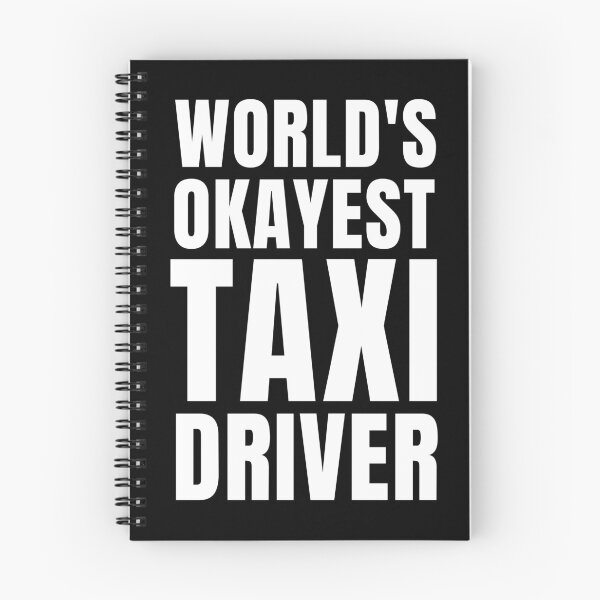 Item preview, Minimalist text, world's Okayest taxi driver designed and sold by BloodyTeapot.