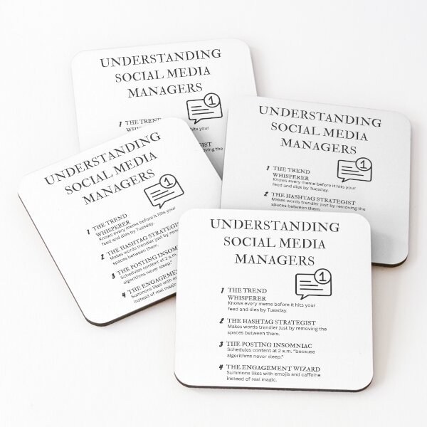 Item preview, Understanding Social Media Managers – Funny Digital Marketing Humor designed and sold by PsyFlow35.