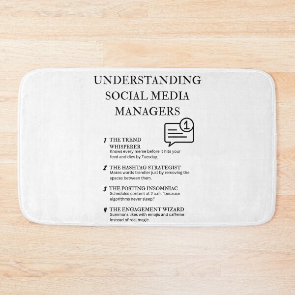 Item preview, Understanding Social Media Managers – Funny Digital Marketing Humor designed and sold by PsyFlow35.
