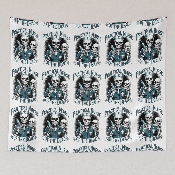 Item preview, Skeleton Practical Nurse of the Dead Halloween Design designed and sold by ClinicalHubs.