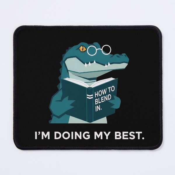 Item preview, I'm Doing My Best Studious Alligator Reader – Gift for Lifelong Learners designed and sold by Luminari Creations.